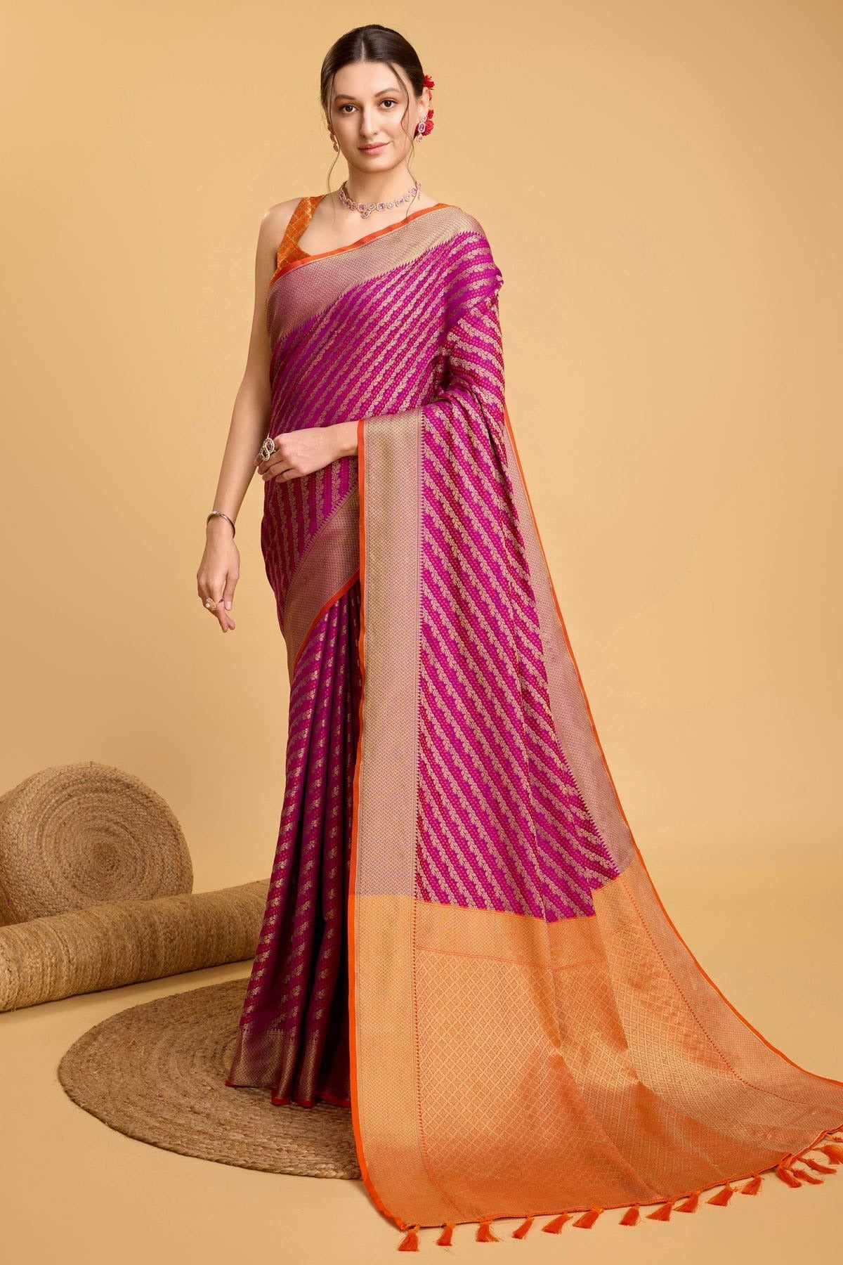 Purple Colour Patola Silk Saree SD1110031