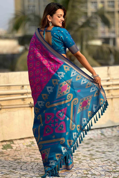 Purple Colour Patola Silk Traditional Saree SD1112667 A