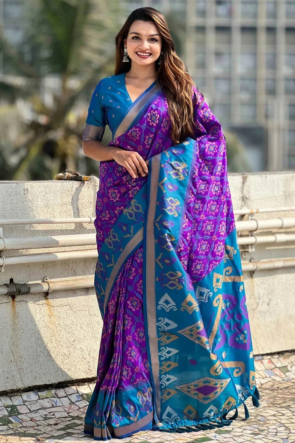 Purple Colour Patola Silk Traditional Saree SD1112673