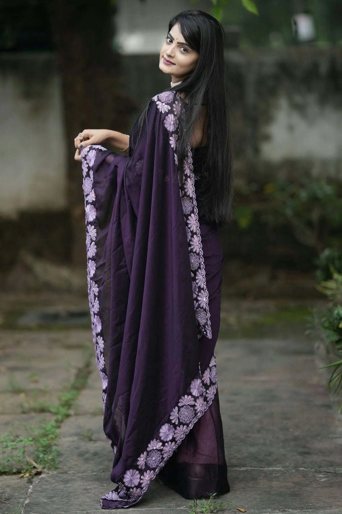 Purple Colour Rangoli Designer Saree SD1110976 A