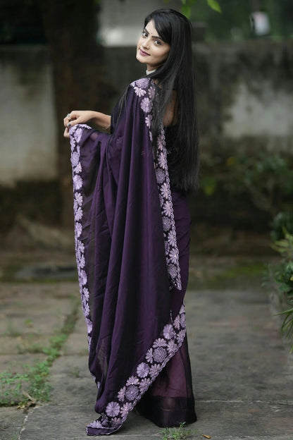Purple Colour Rangoli Designer Saree SD1110976 A