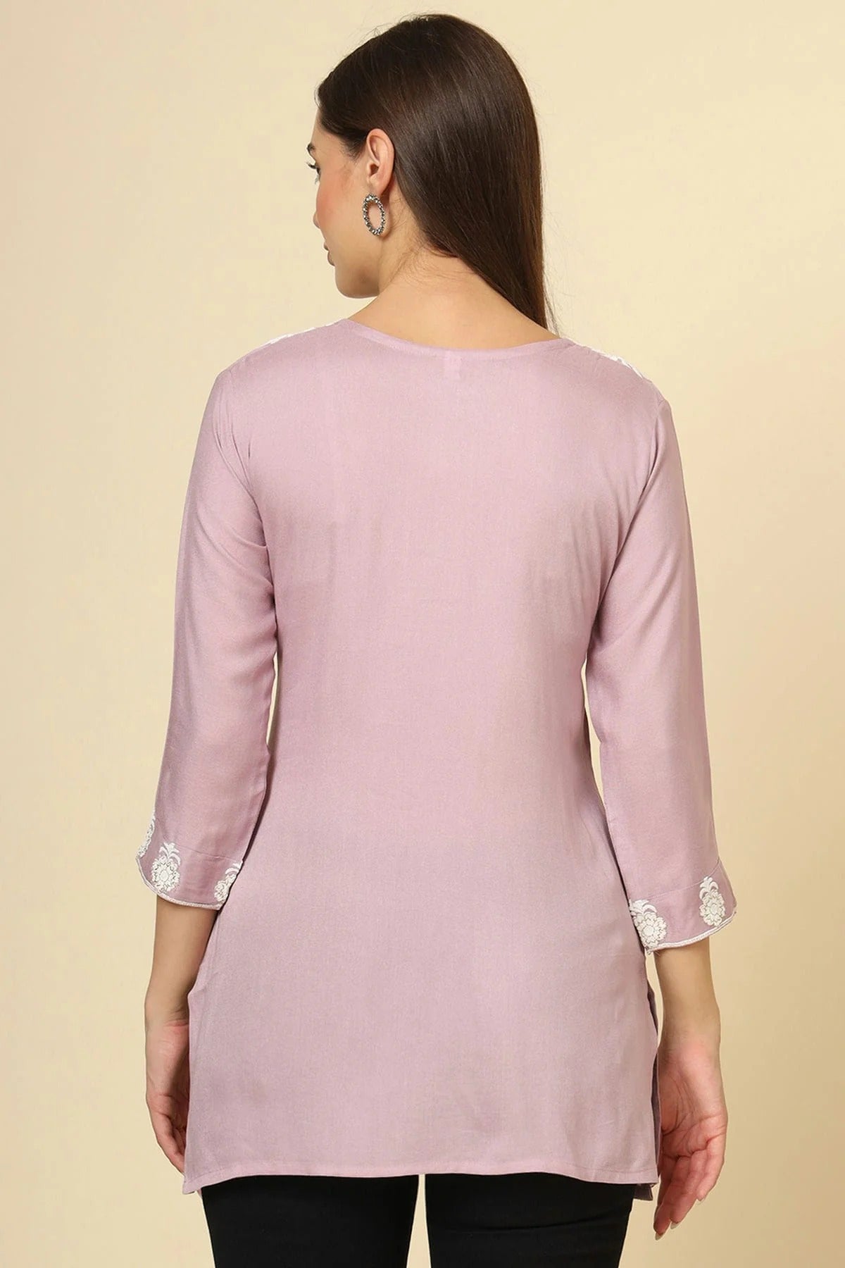 Purple Colour Rayon Readymade Top TP1110857 A