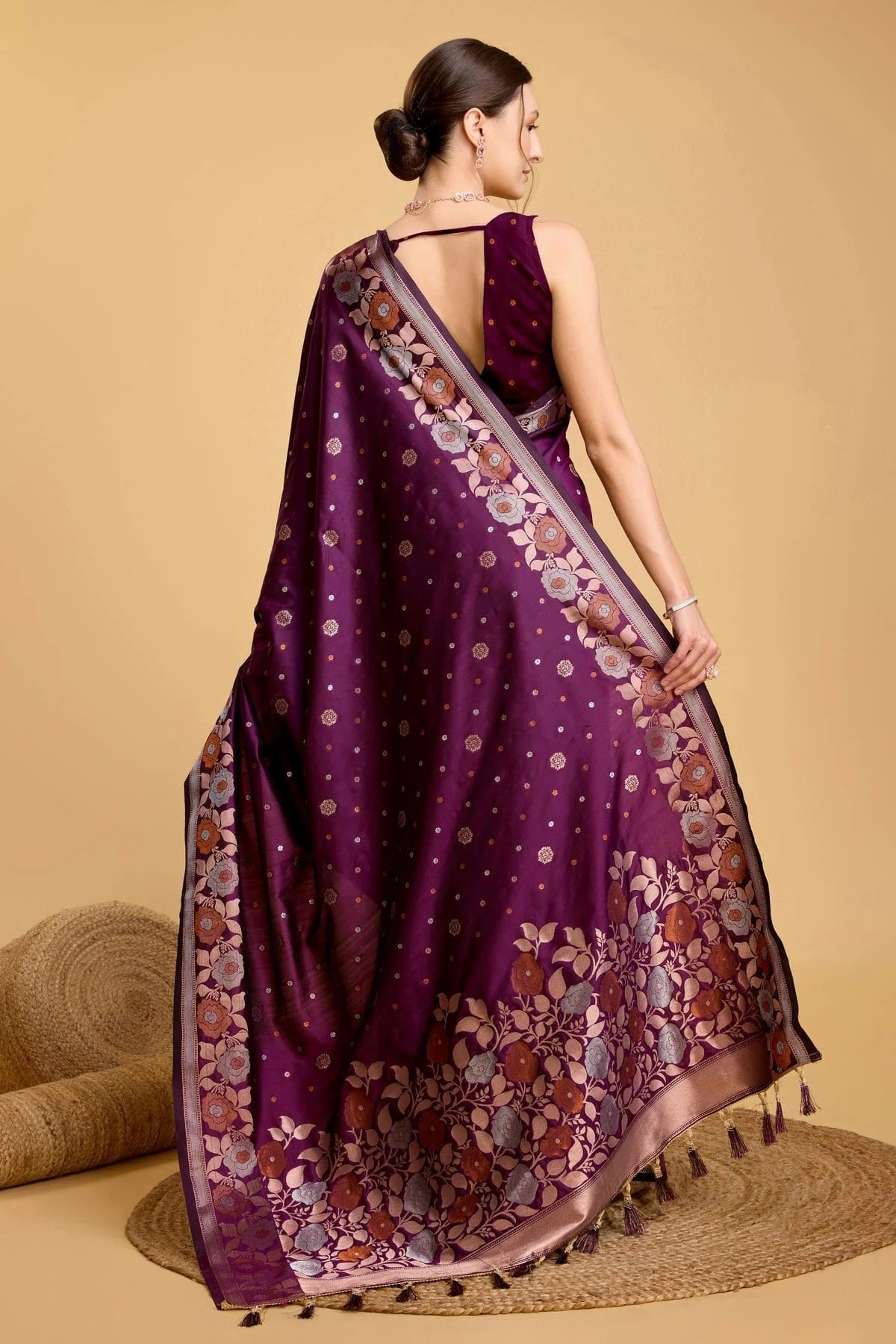 Purple Colour Silk Saree SD1110022 A