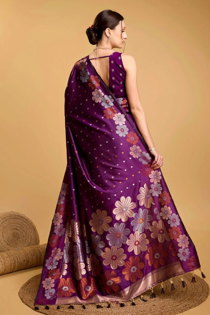 Purple Colour Silk Saree SD1110070 A