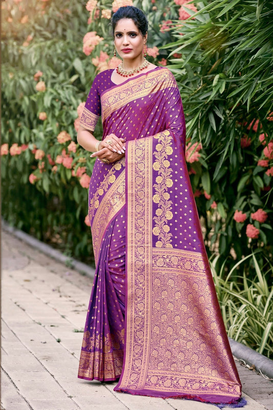 Purple Colour Silk Traditional Saree SD1102338