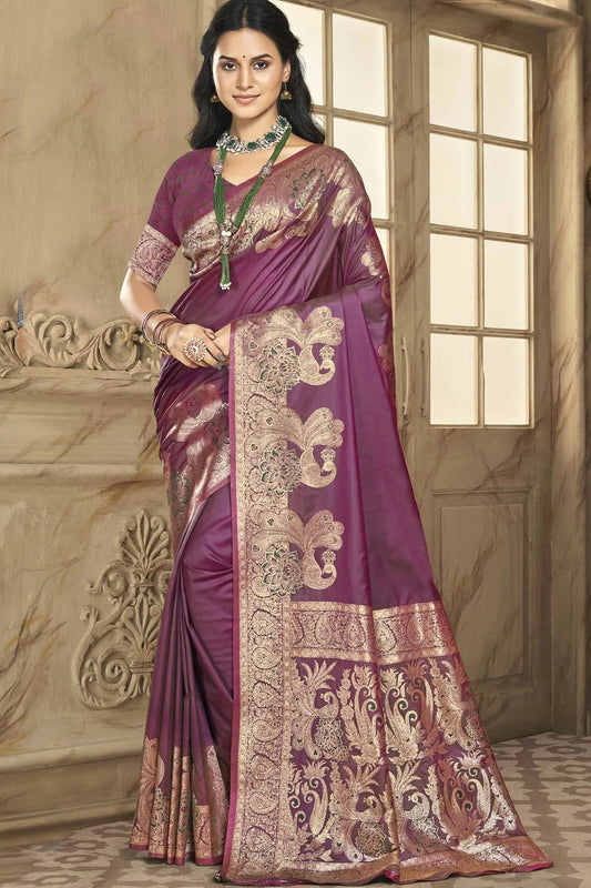 Purple Colour Silk Traditional Saree SD1102582