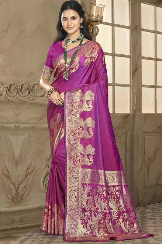 Purple Colour Silk Traditional Saree SD1102586