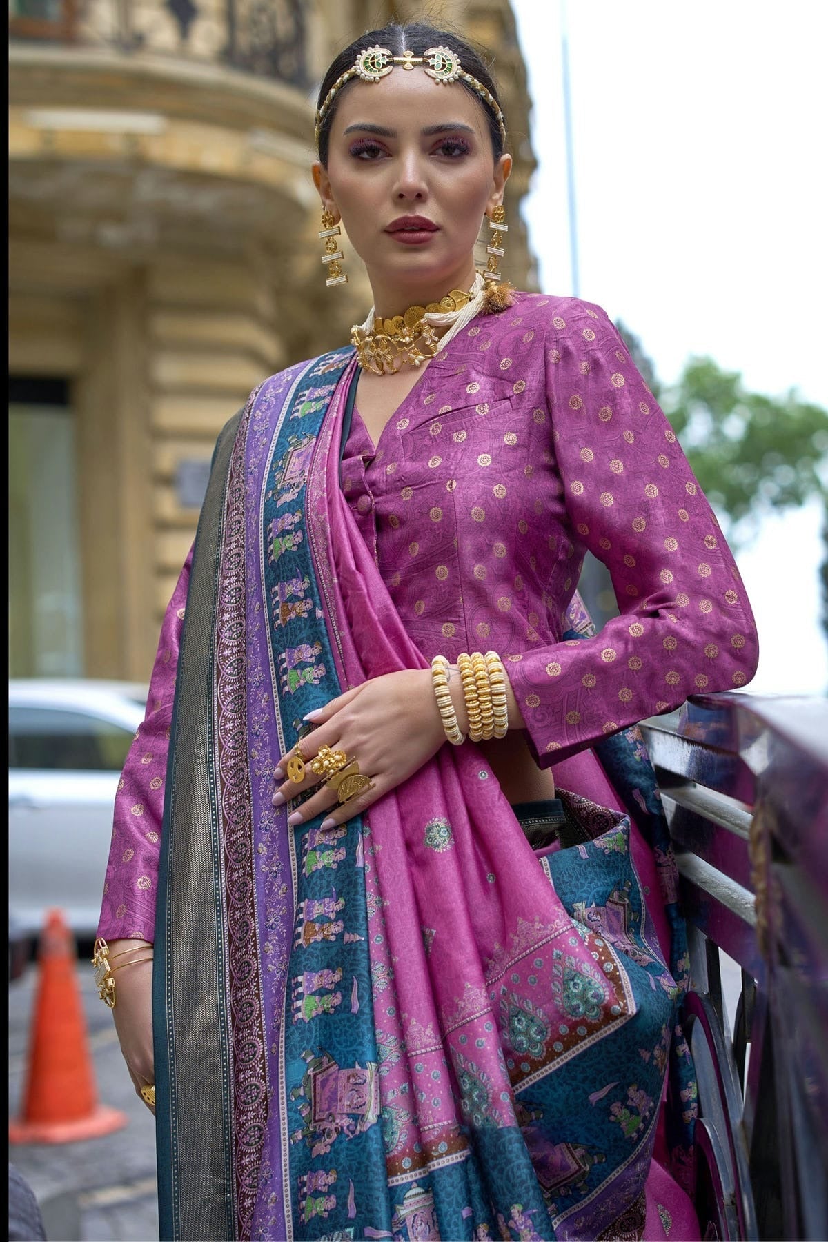Purple Colour Silk Traditional Saree SD1111927 A