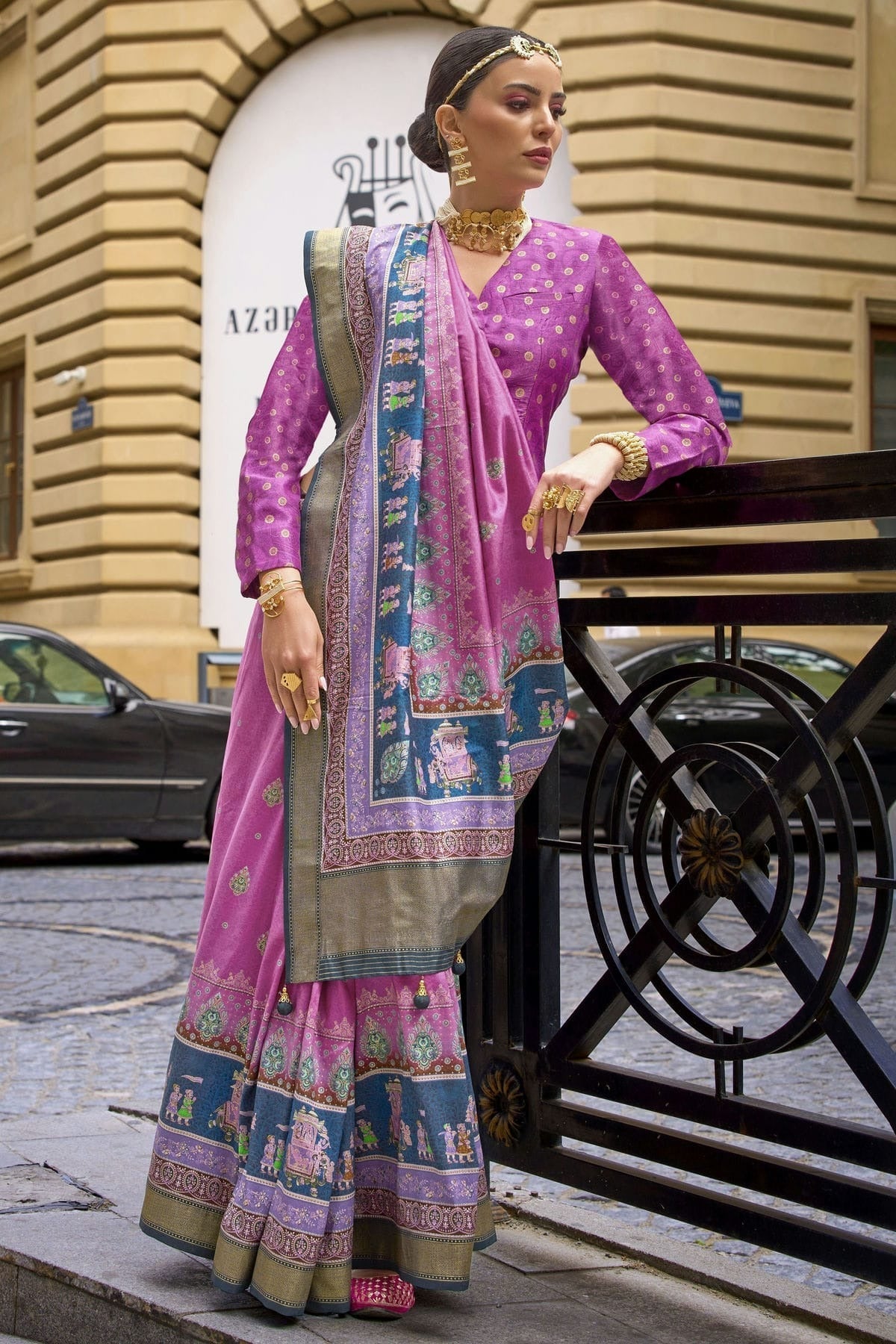 Purple Colour Silk Traditional Saree SD1111927