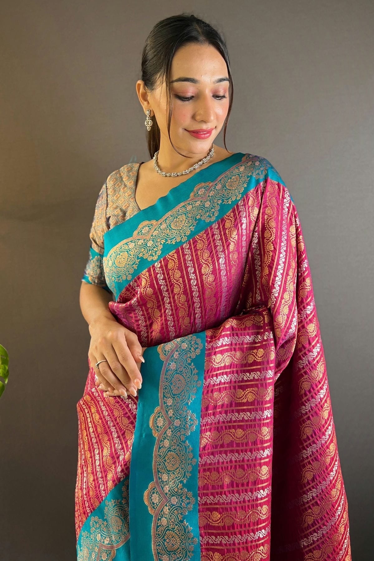 Purple Colour Silk Woven Work Saree SD1290028 A