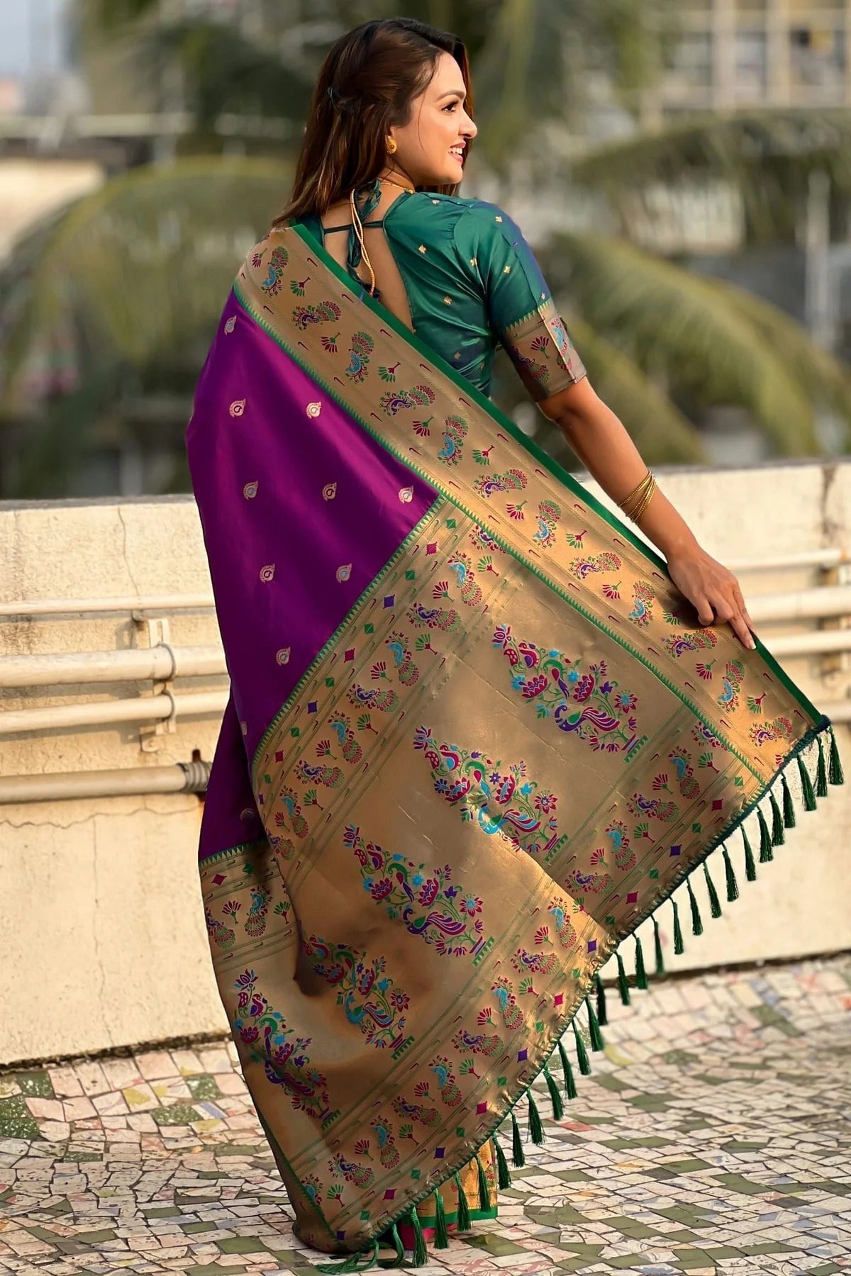 Purple Colour Soft Silk Traditional Saree SD1111774 A