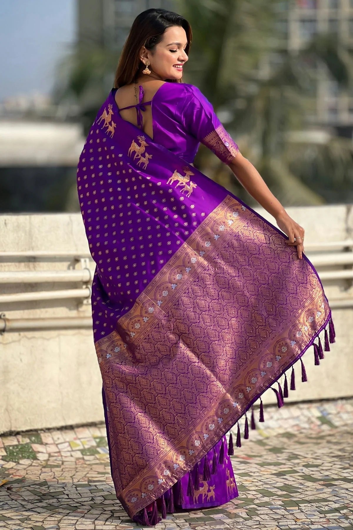 Purple Colour Soft Silk Traditional Saree SD1112648 A