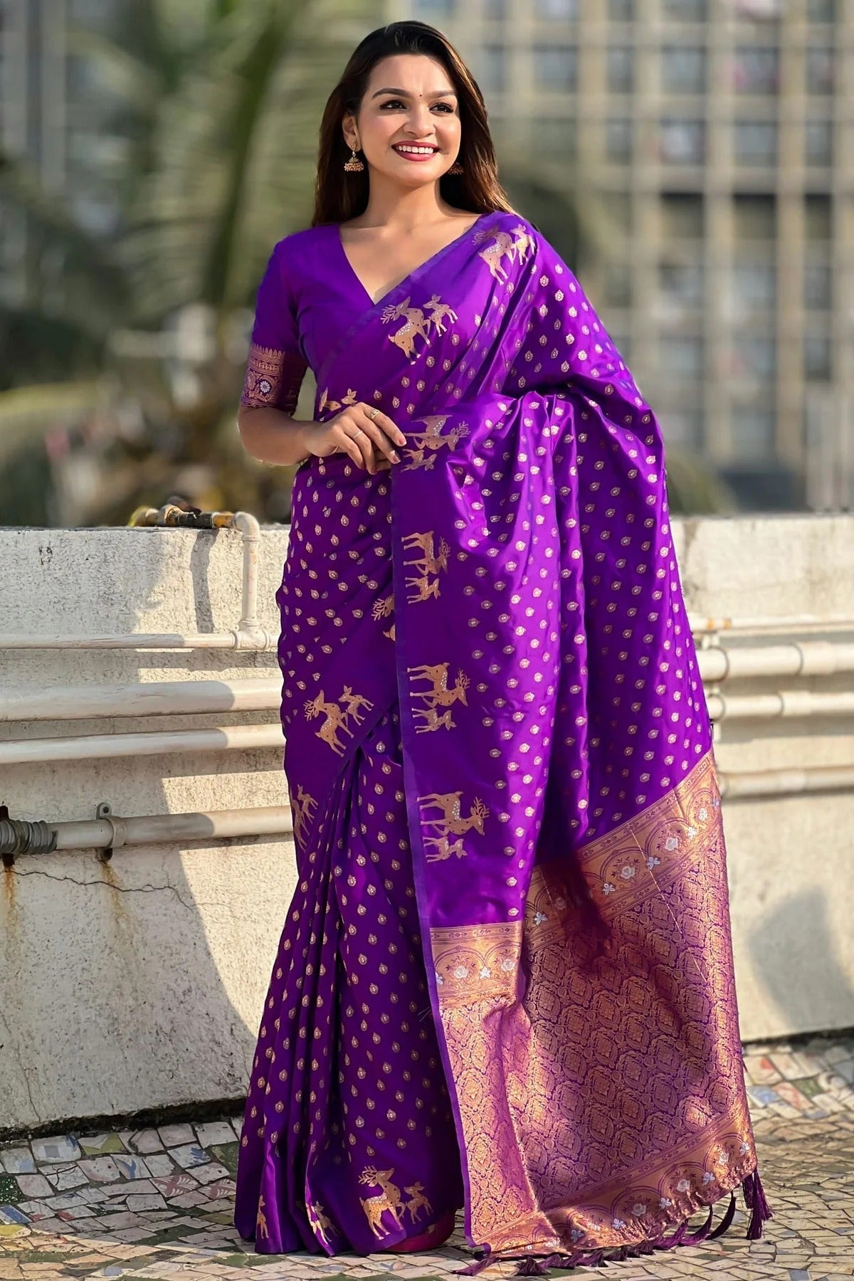 Purple Colour Soft Silk Traditional Saree SD1112648