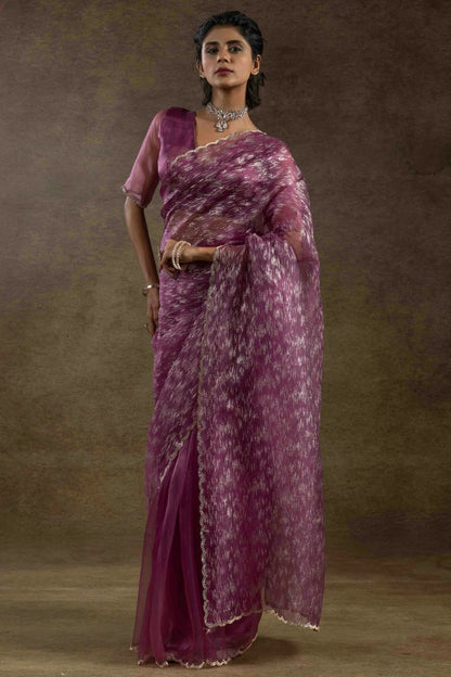 Purple Colour Tissue Silk Ready To Wear Saree SD1122045