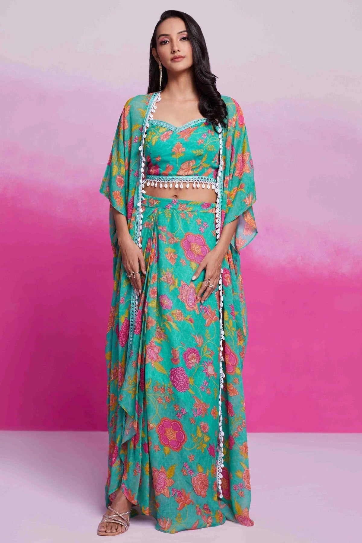 Rama Green Colour Georgette Co Ord Suit TP1080942