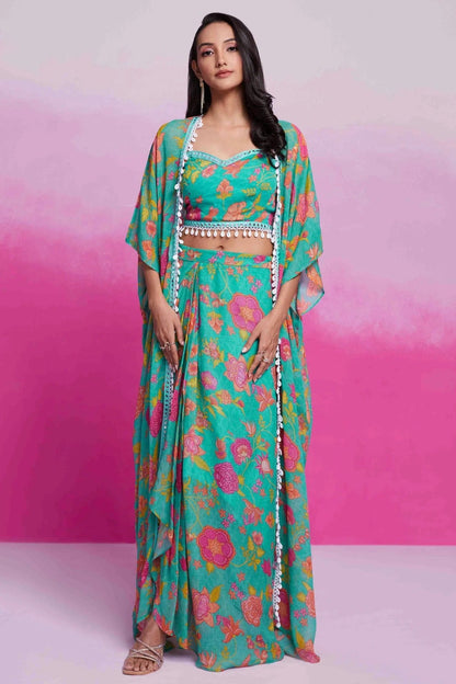 Rama Green Colour Georgette Co Ord Suit TP1080942