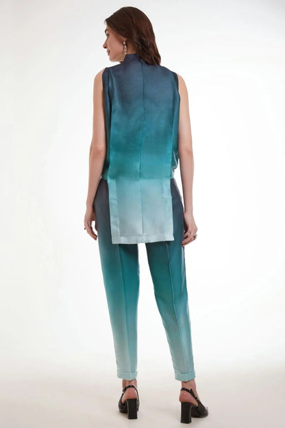 Rama Green Colour Modal Satin Top and Bottom TP1080920 A