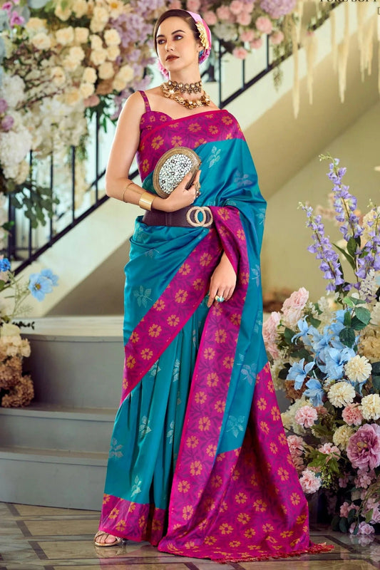 Rama Green Colour Soft Silk Traditional Saree SD1290244