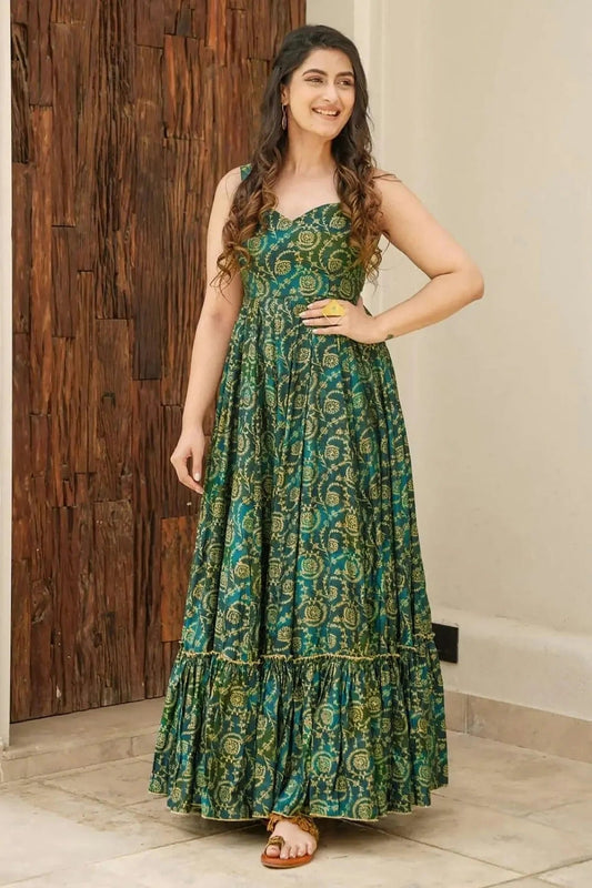 Rayon Readymade Long Gown GW1110559