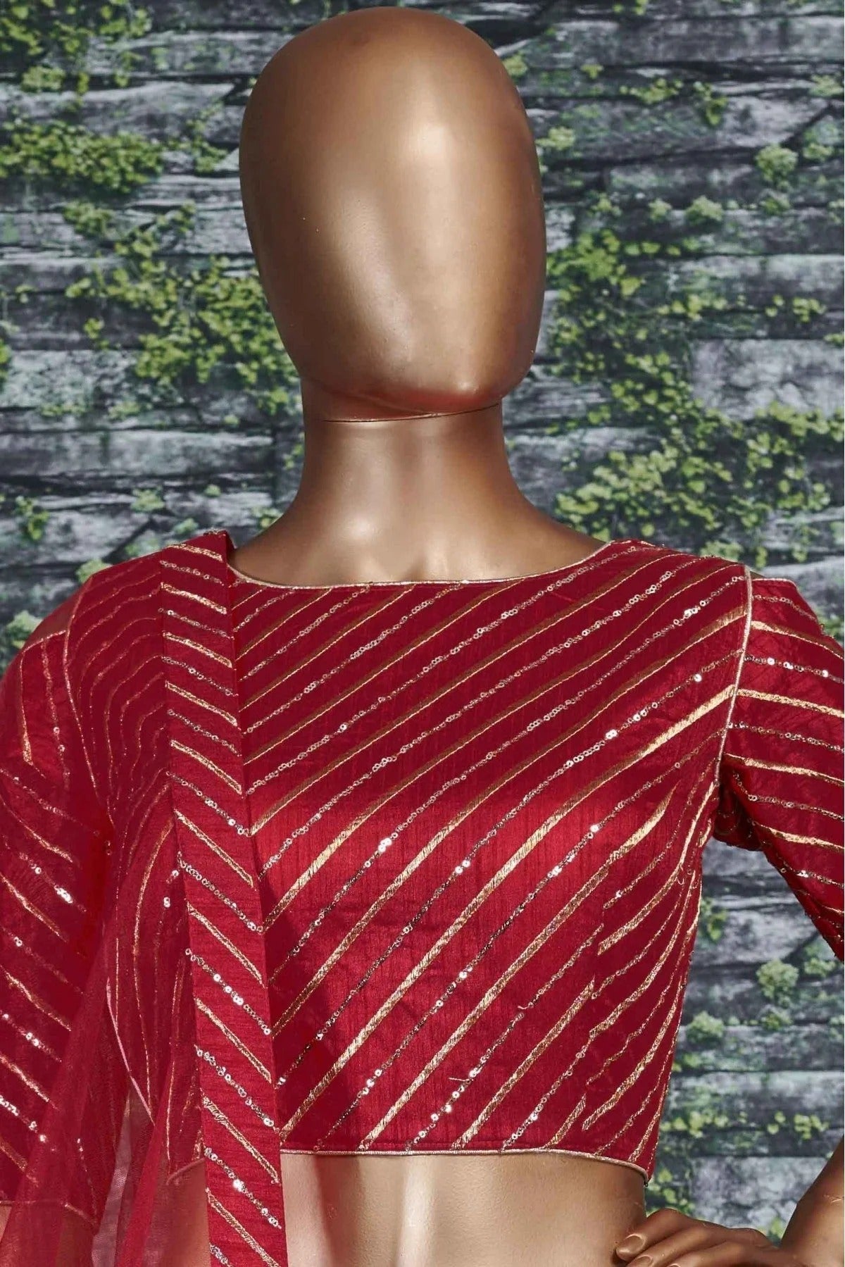 Red Colour Banglory Silk Lehenga Choli LC1010042 C