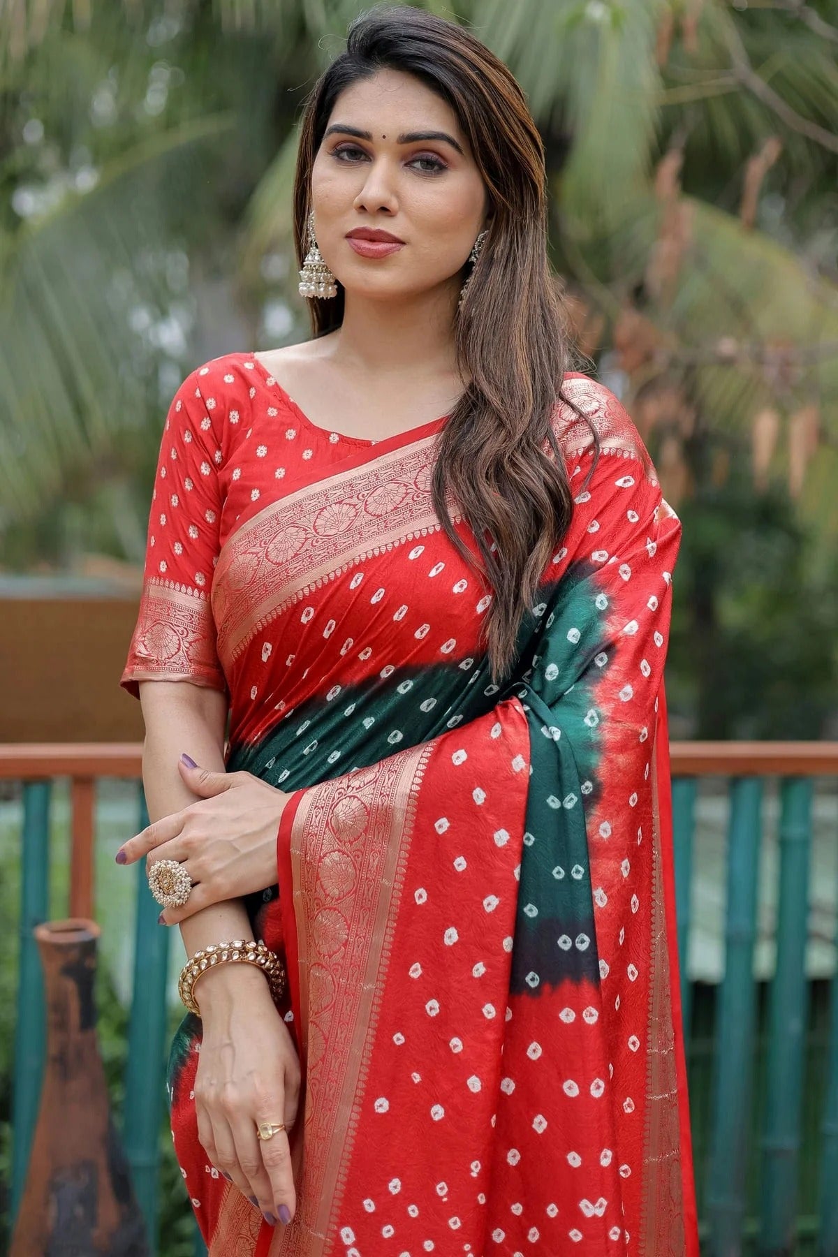 Red Colour Dola Silk Paithani Saree SD1110923 A