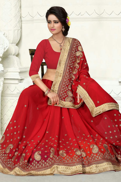 Red Colour Georgette Designer Saree LC1121543 A
