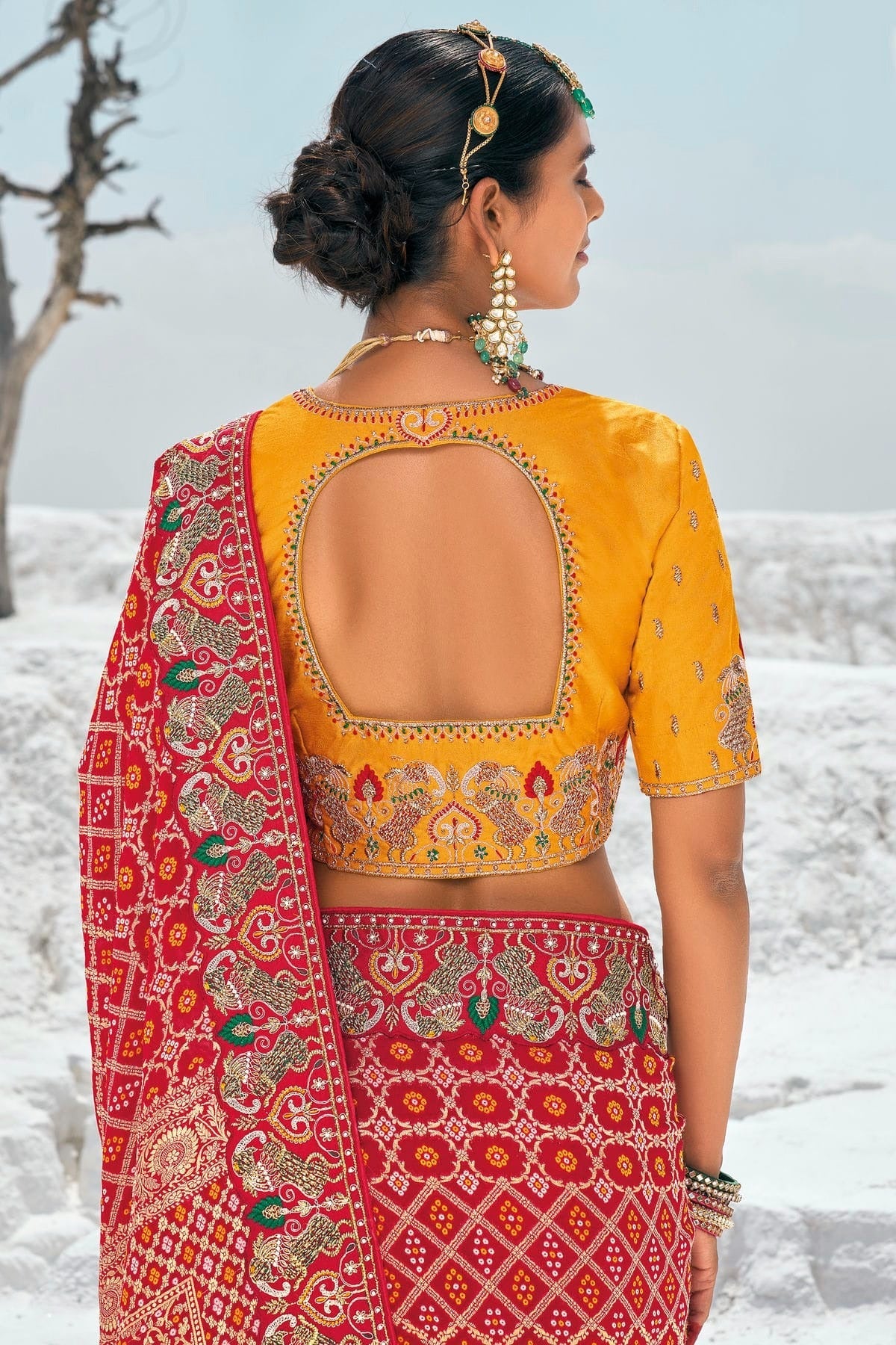 Red Colour Georgette Designer Saree SD1290164 A
