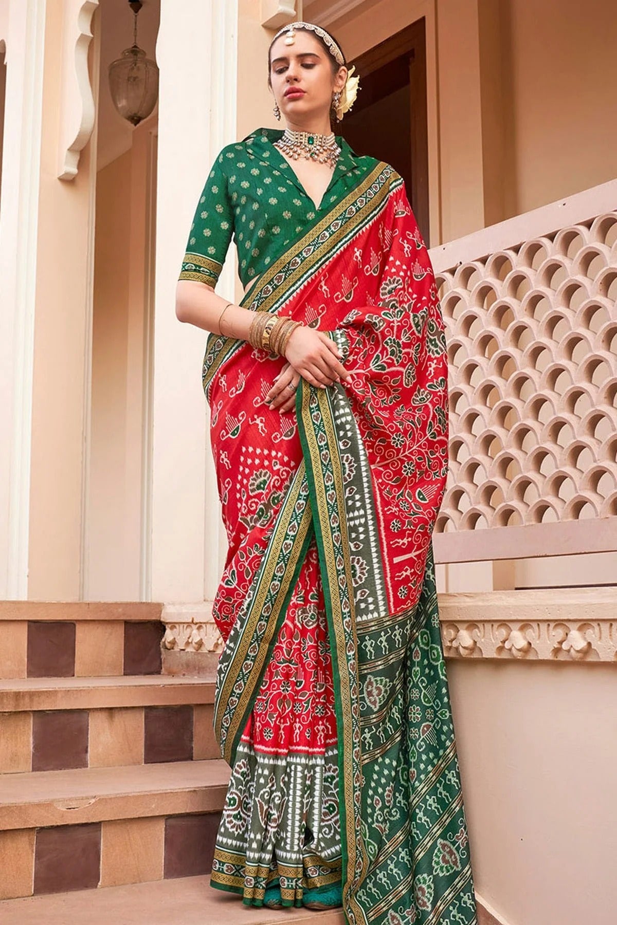 Red Colour Sigma Silk Traditional Saree SD1112641 A