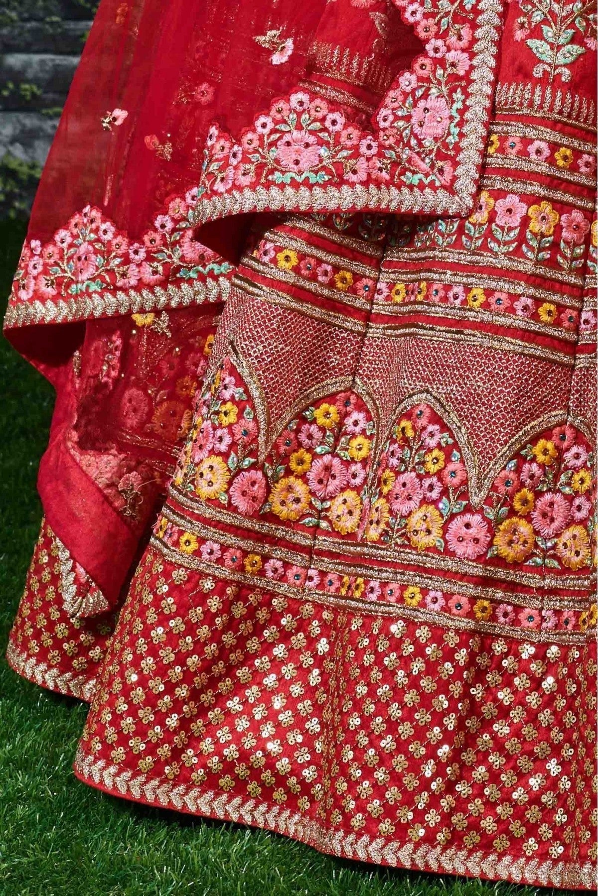 Red Colour Silk Lehenga Choli LC1010023 C