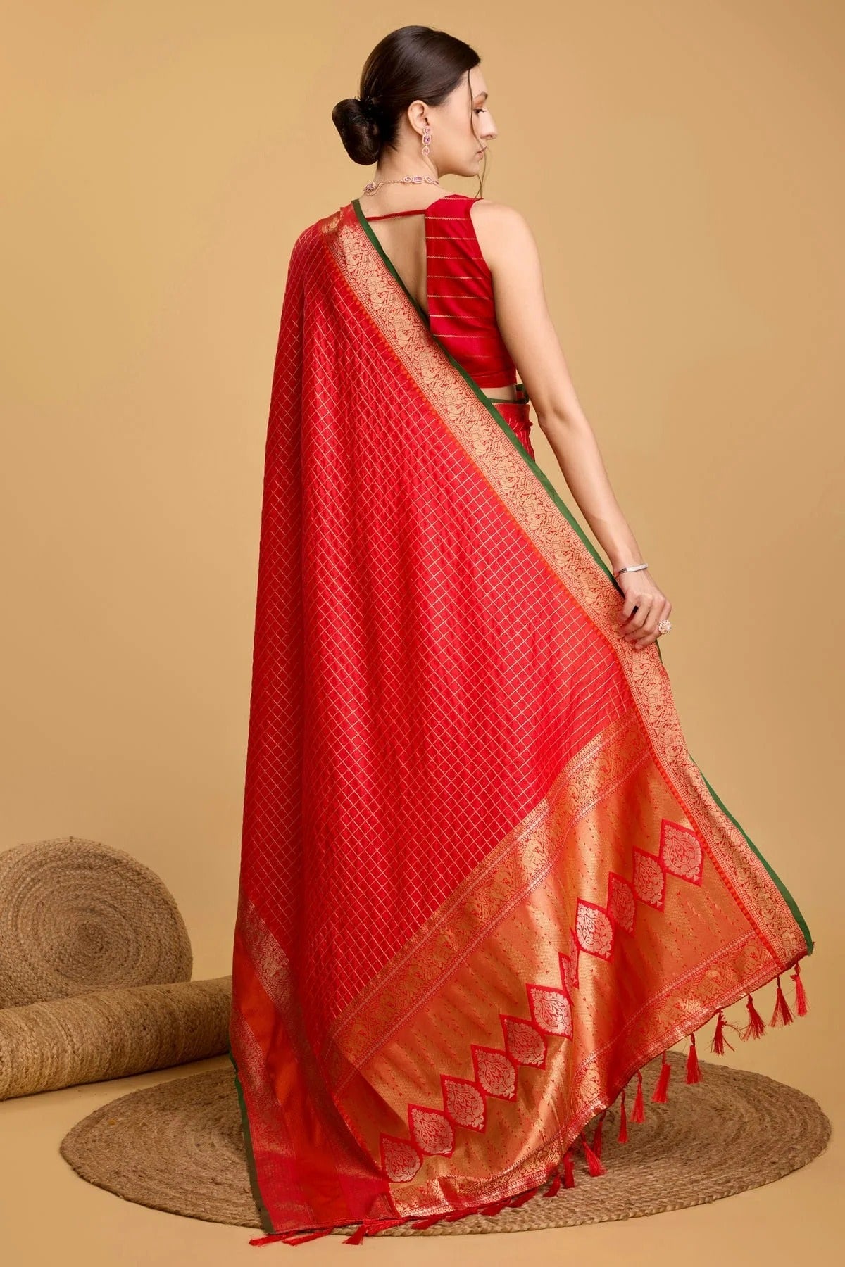 Red Colour Silk Saree SD1110084 A