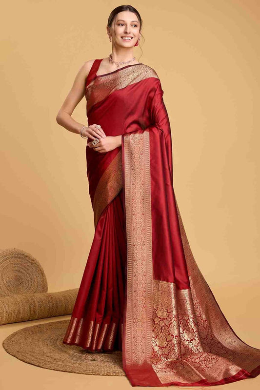 Red Colour Soft Silk Traditional Saree SD1112826