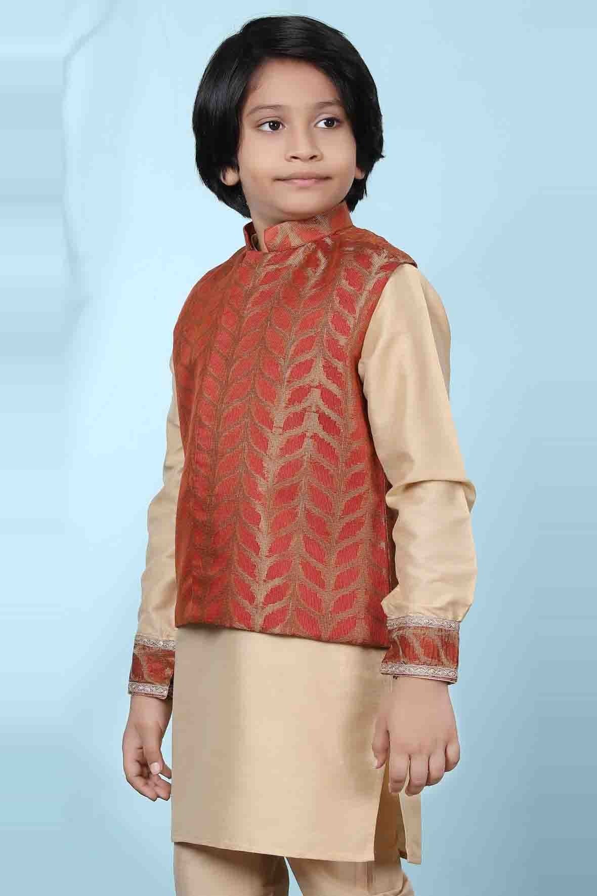 Rust Colour Silk Jacket BW1070125 A