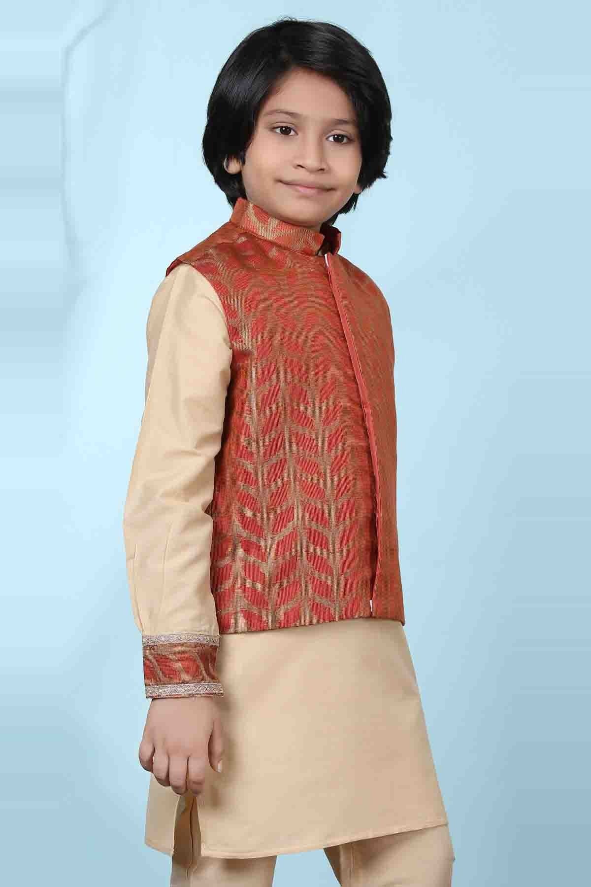 Rust Colour Silk Jacket BW1070125 B