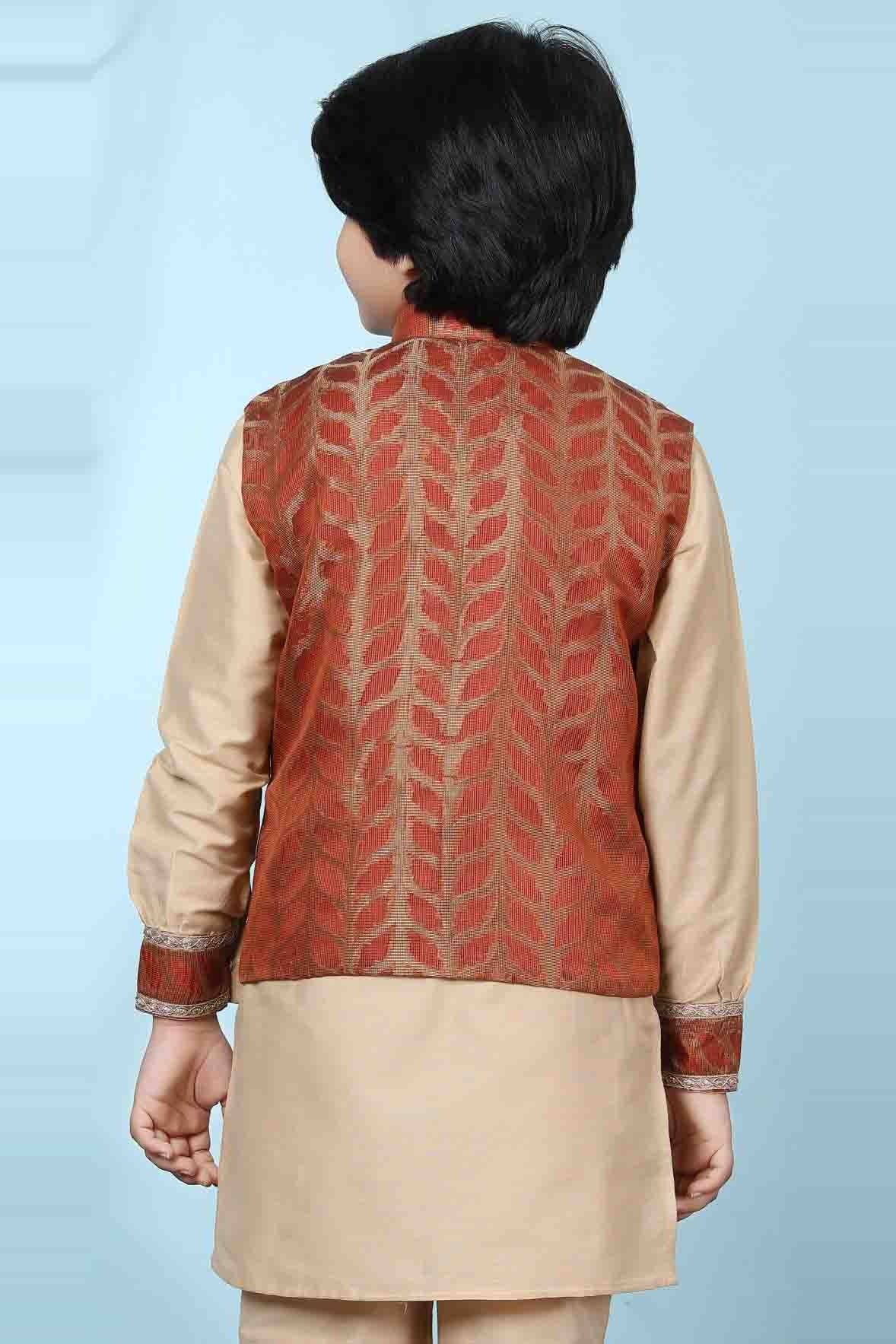 Rust Colour Silk Jacket BW1070125 C