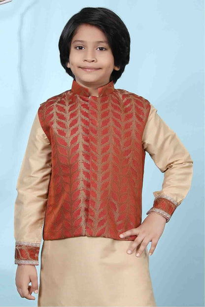 Rust Colour Silk Jacket BW1070125