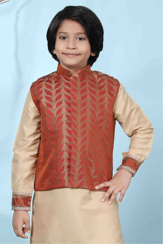 Rust Colour Silk Jacket BW1070125