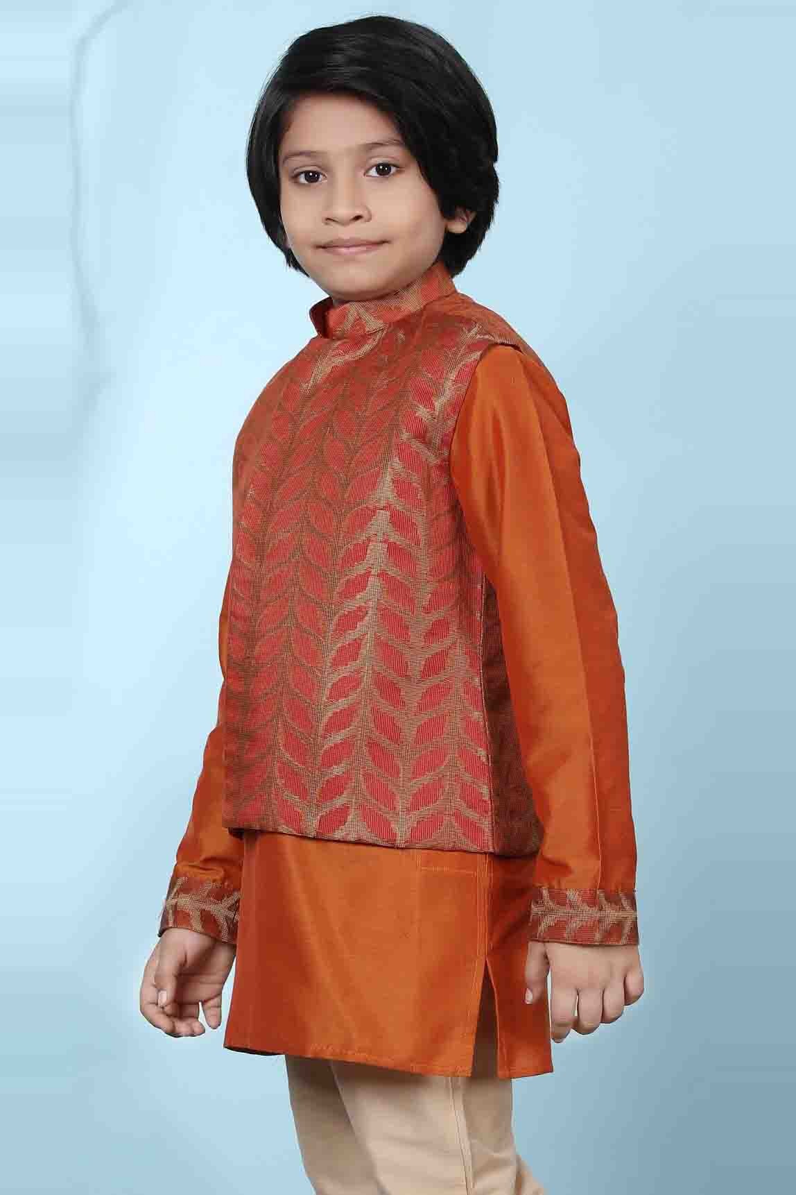Rust Colour Silk Jacket BW1070126 A