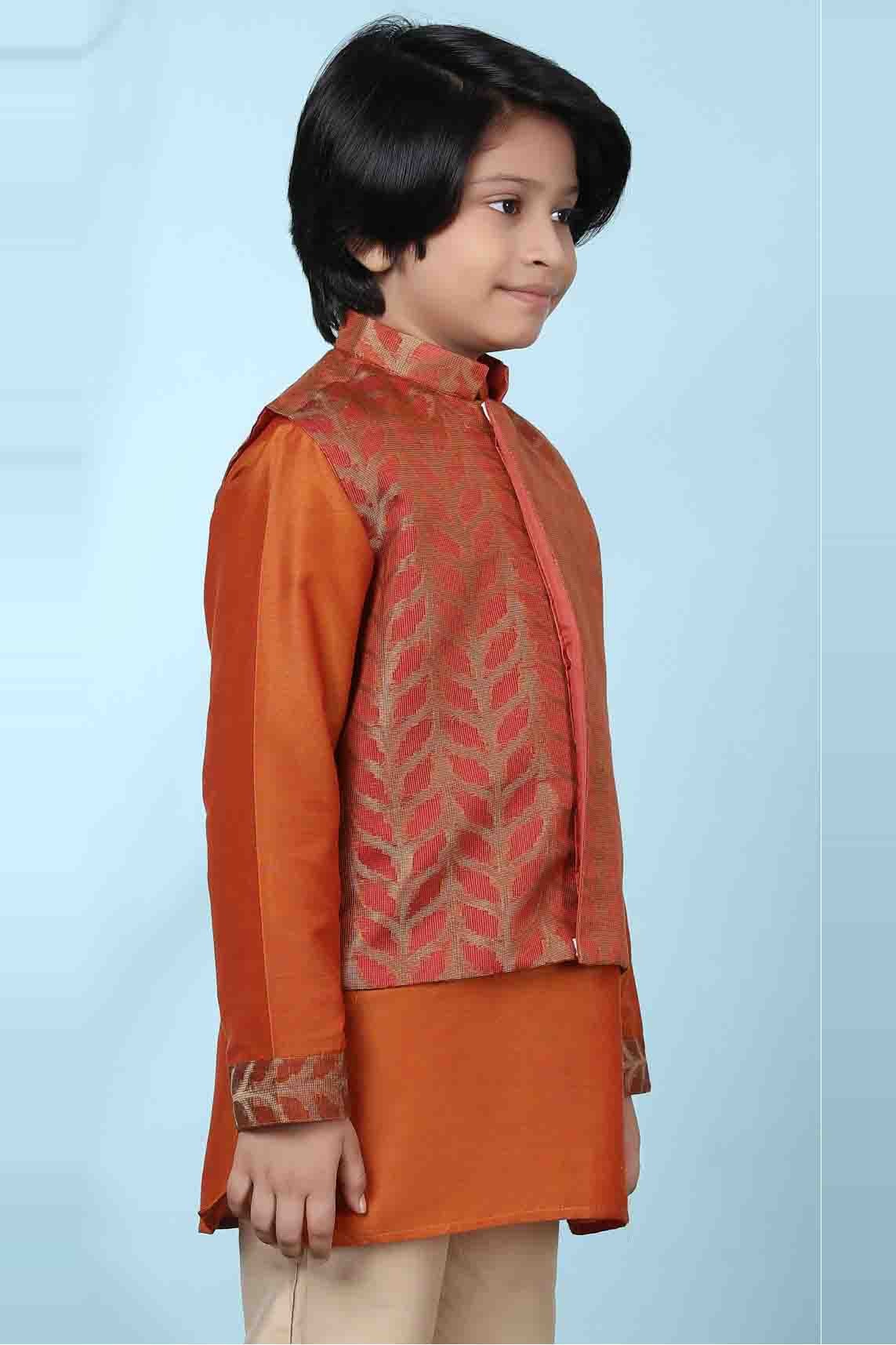 Rust Colour Silk Jacket BW1070126 B