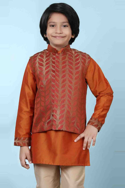 Rust Colour Silk Jacket BW1070126 C