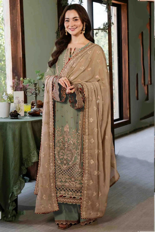 Sea Green Colour Faux Georgette Pakistani Suit SM1140902
