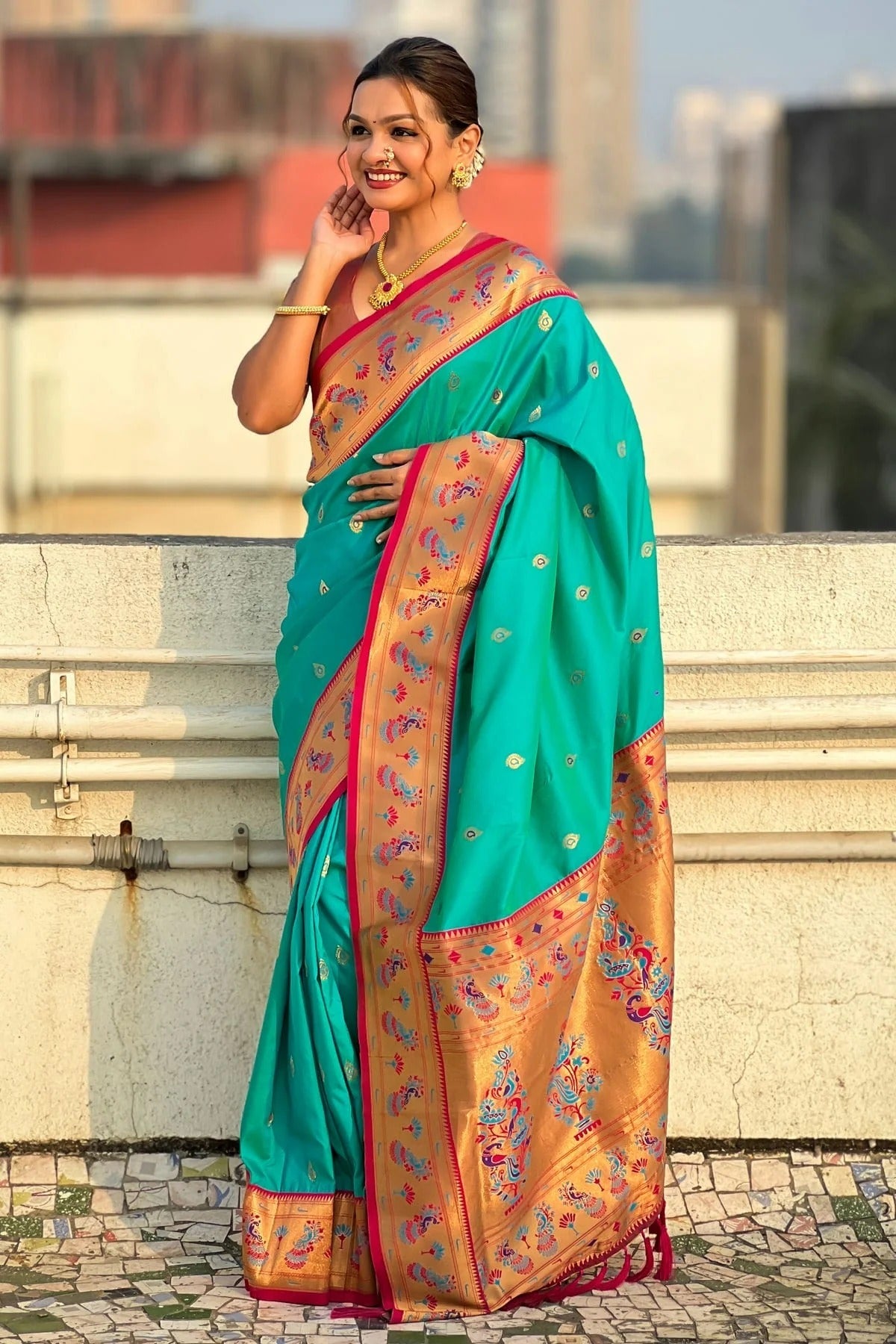 Sea Green Colour Soft Silk Traditional Saree SD1111771