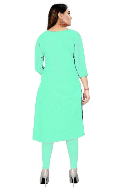 Sea Green Colour Unstitched Chanderi Straight Suit US1160737 A