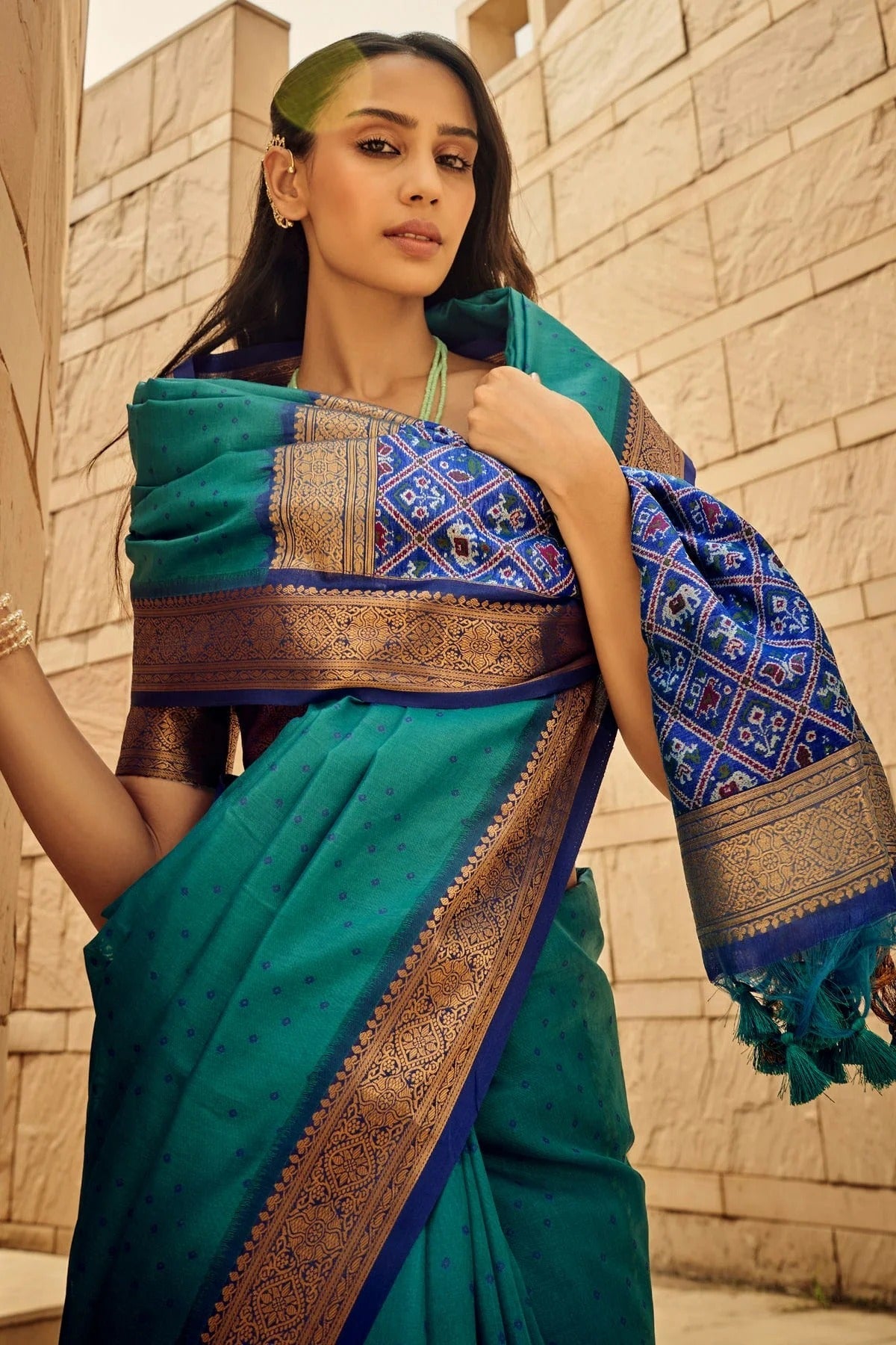 Sky Blue Colour Handloom Silk Saree SD1110079 A
