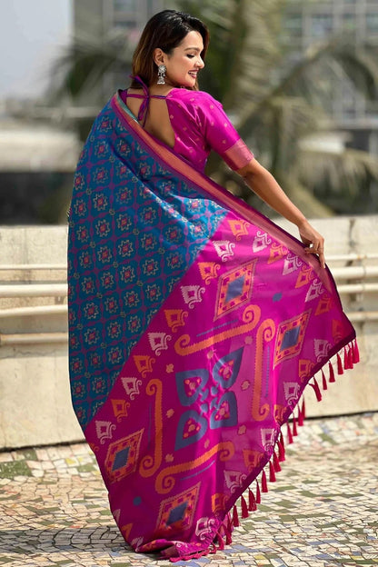 Sky Blue Colour Patola Silk Traditional Saree SD1112671 A
