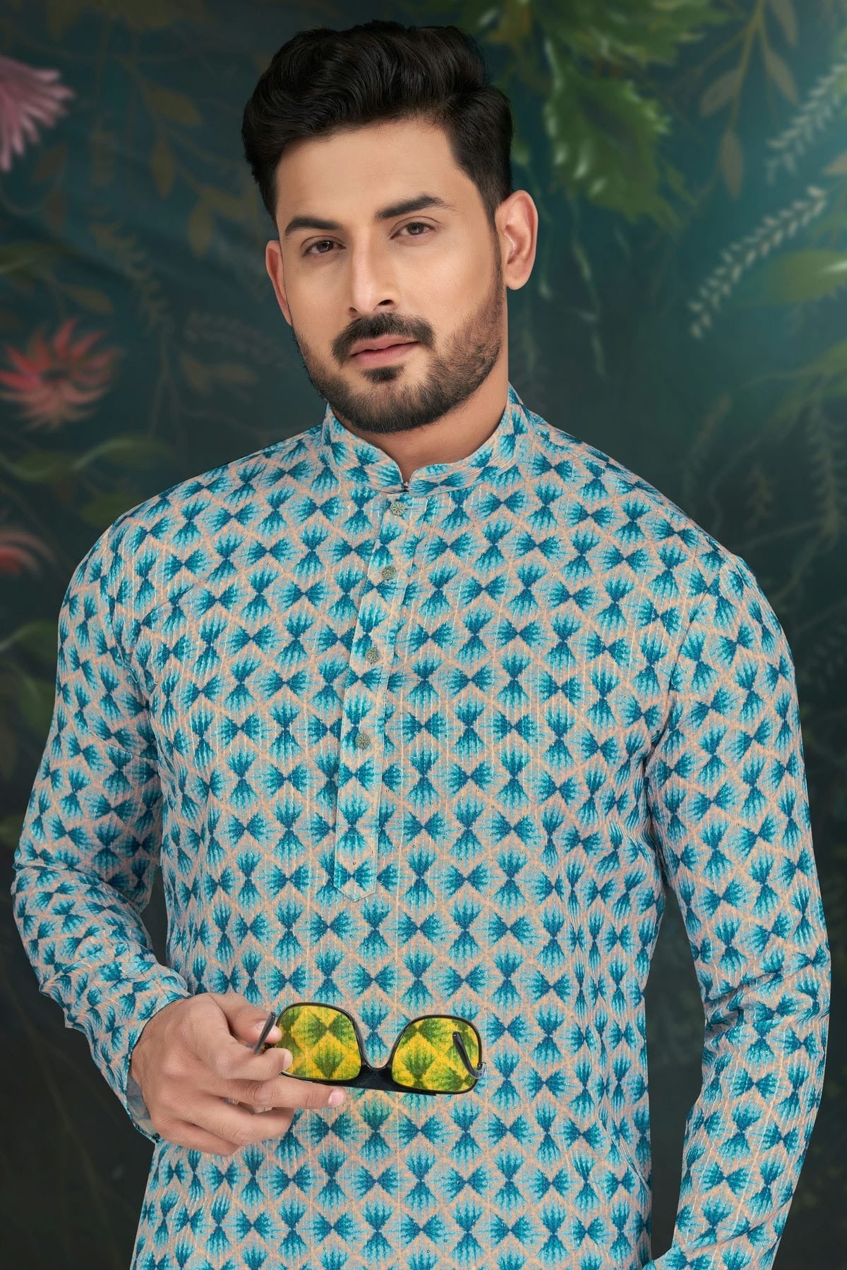 Sky Blue Colour Rayon Kurta Pajama KP1040487 A