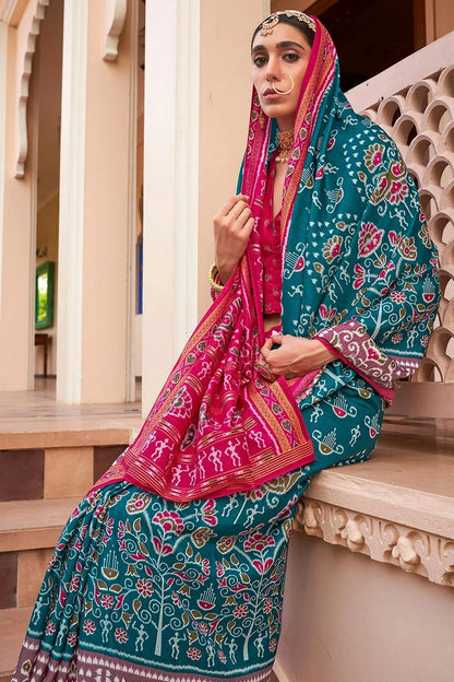 Sky Blue Colour Sigma Silk Traditional Saree SD1112642 A
