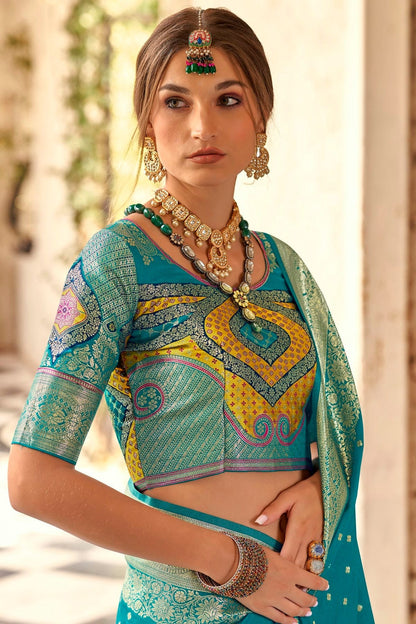Sky Blue Colour Soft Silk Traditional Saree SD1290156 A