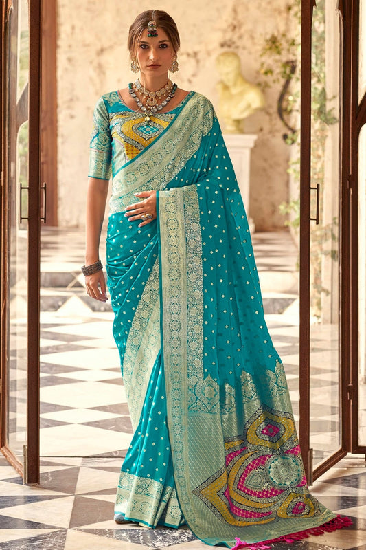 Sky Blue Colour Soft Silk Traditional Saree SD1290156