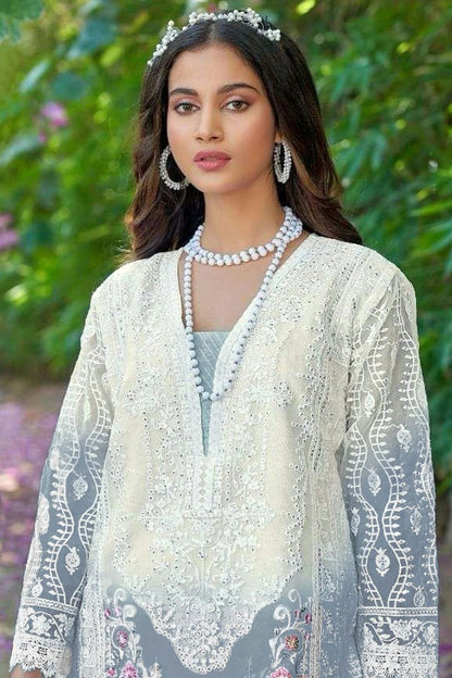 Slate Blue Colour Organza Pakistani Suit SM1140044 A