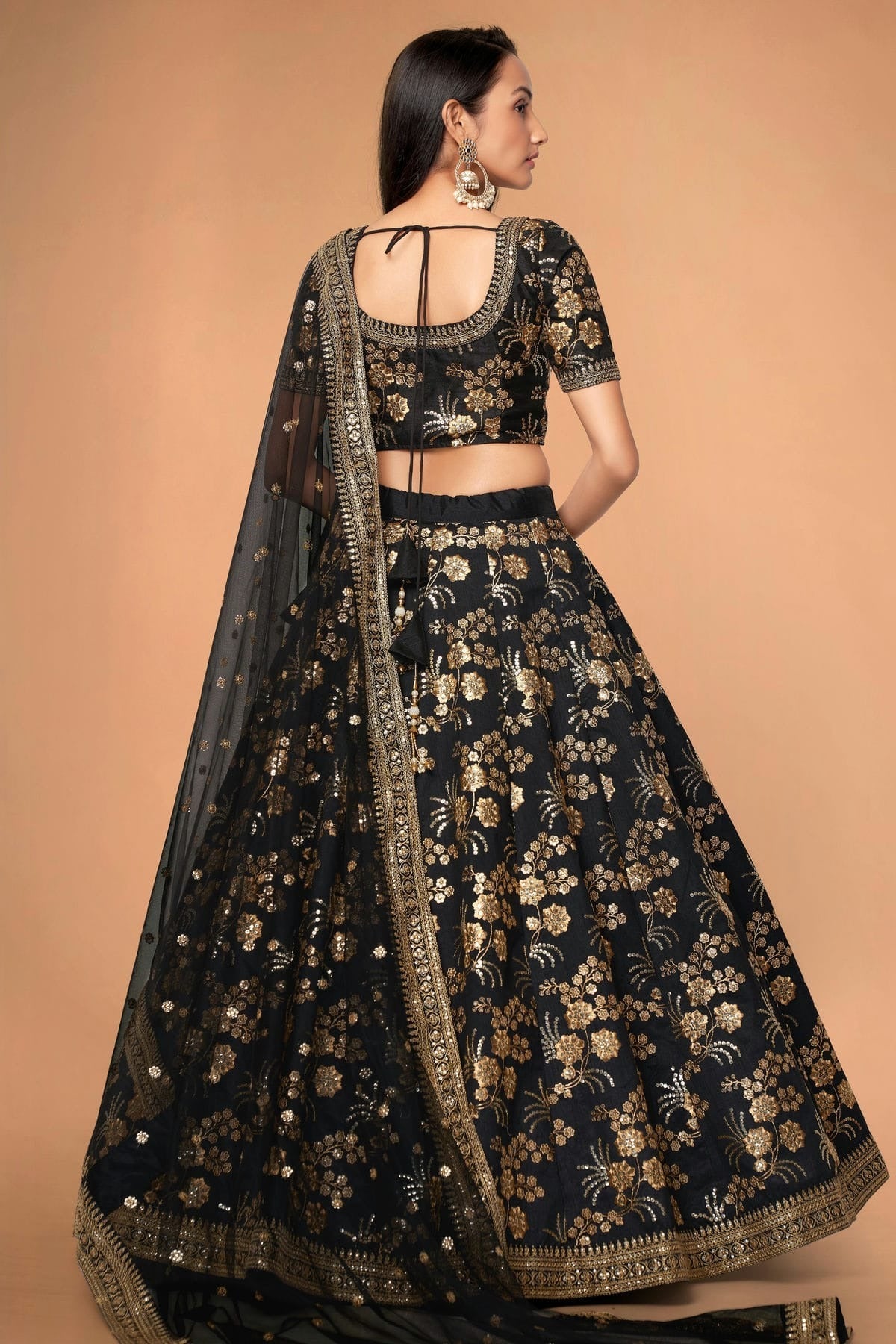 Slub Silk Embroidery A Line Lehenga Choli LC1010184 A